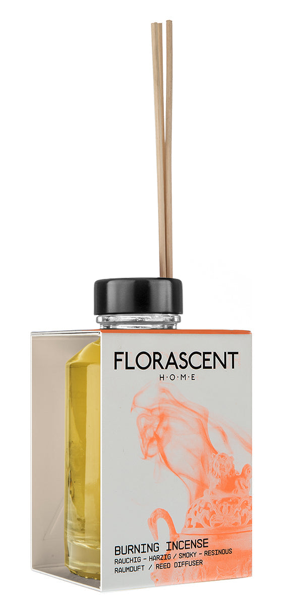 Florascent - Burning Incense Reed Diffuser - Soothing Aroma 🌿🕯️