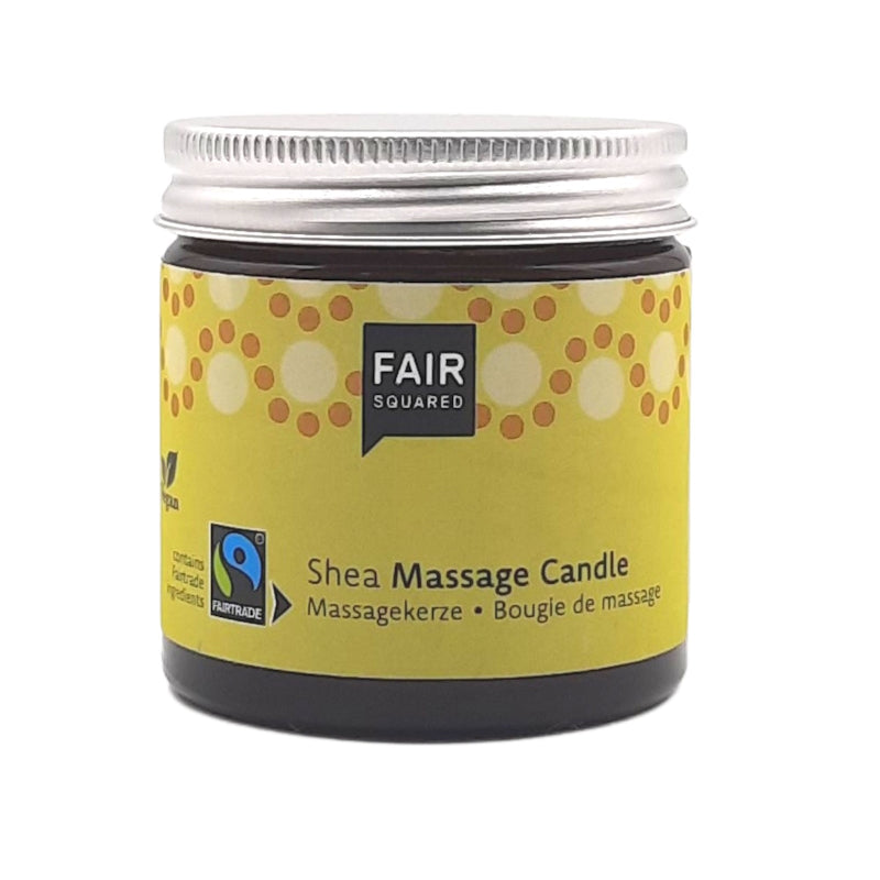 FAIR SQUARED - Shea Massage Candle - Soothing Vegan Delight 🕯️✨