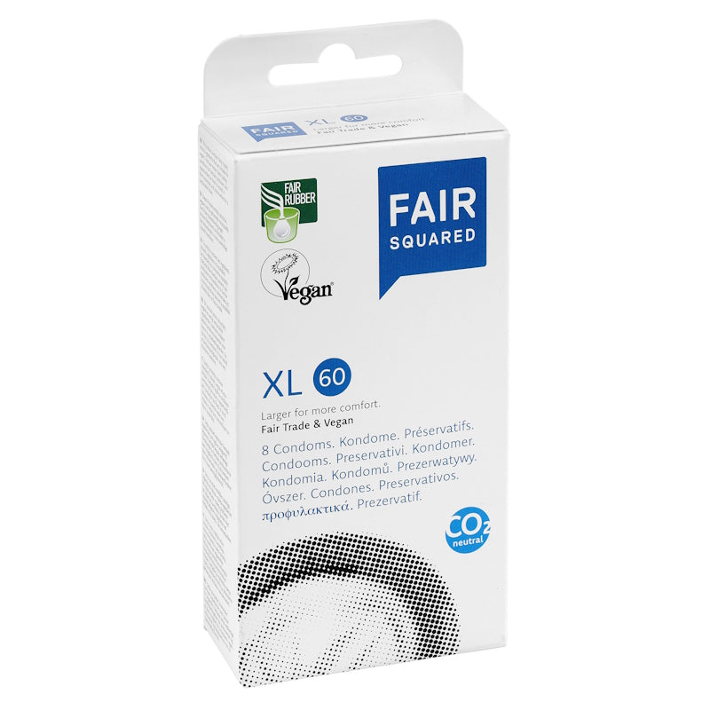 FAIR SQUARED - XL Condoms - Extra Comfort & Vegan 🌿👌