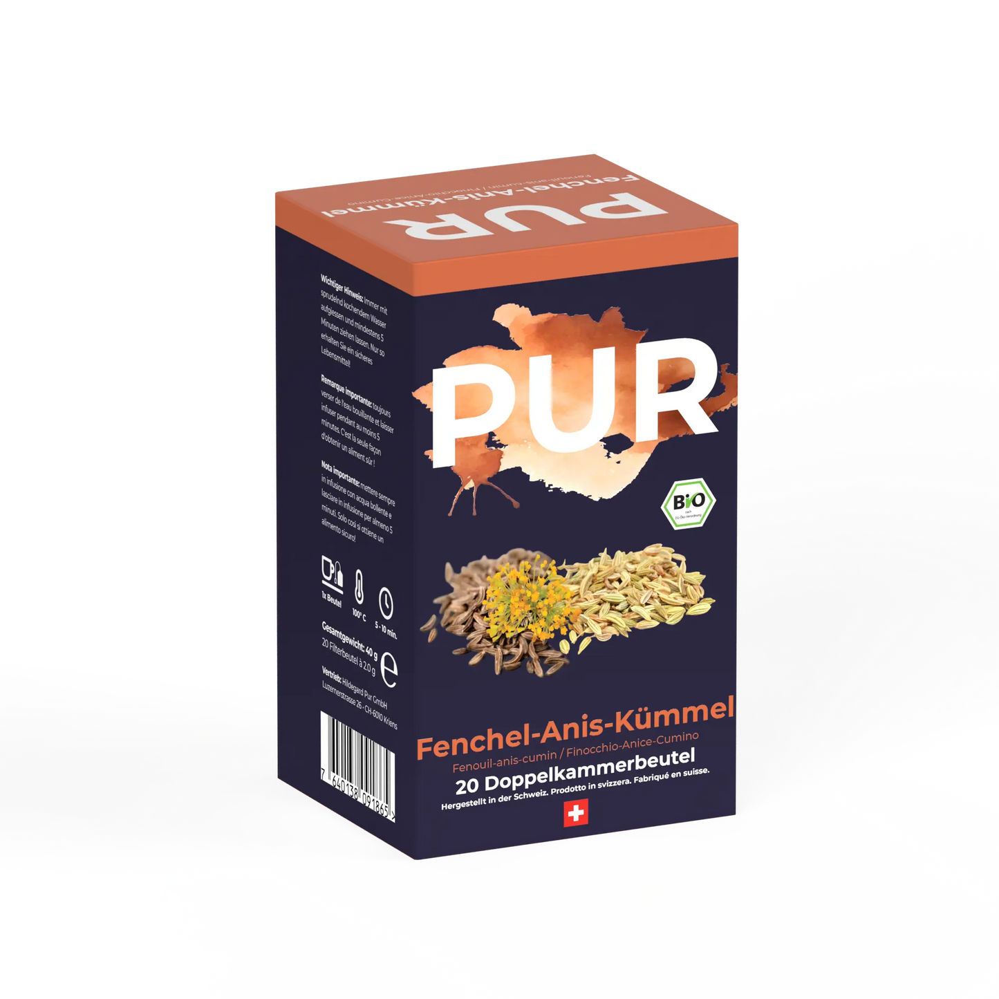 PUR Fenchel-Anis-Kümmel Tee 20 Btl