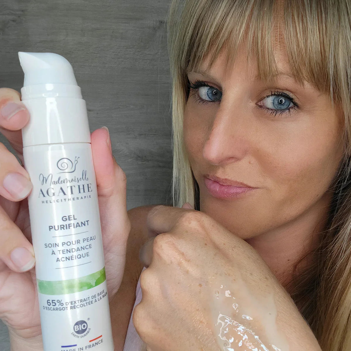 Gel purifiant à bave d'escargot - soin purifiant & anti-boutons - 50ml - Mademoiselle Agathe