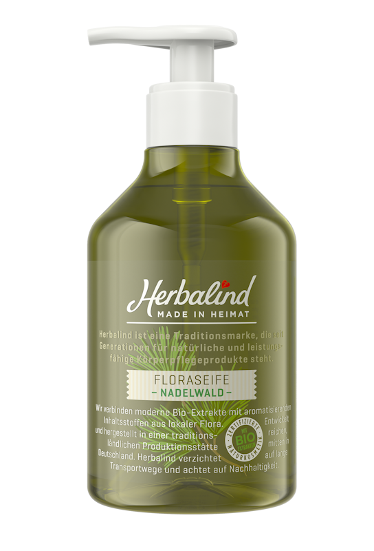 HERBALIND - Liquid Flora Soap Pine Forest - Fresh & Vegan đ˛â¨