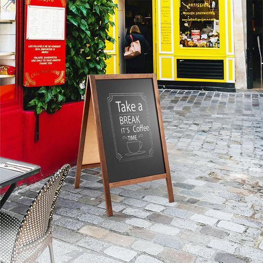 Holz Kundenstopper "ColorFrame" 90x51cm, Indoor