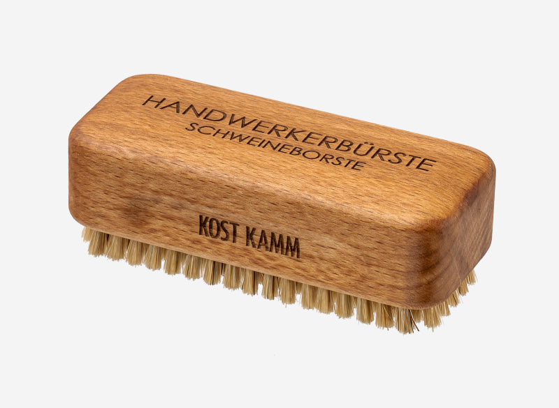 Kostkamm - HandwerkerbĂźrste Buche - Durable Beechwood Brush đżâ¨