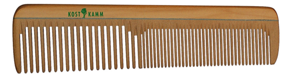 Kostkamm - Dual-Texture Wooden Hair Comb - Natural Beauty 🌿