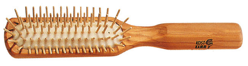 Kostkamm - Olive Wood Brush - Eco-Friendly Hair Care đżâ¨