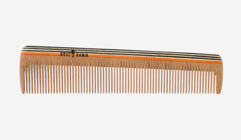 Kostkamm - Men's Colorful Wooden Comb - Fine 16cm đ