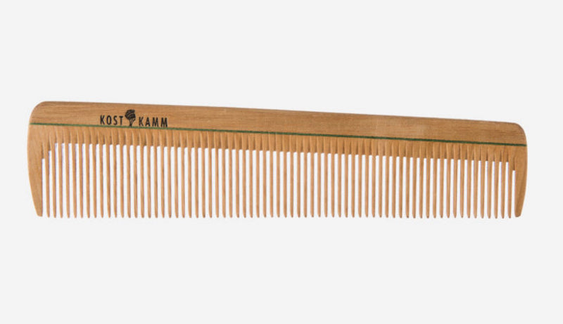 Kostkamm - Wooden Fine Tooth Comb for Men - Natural Grooming Essential â¨đż