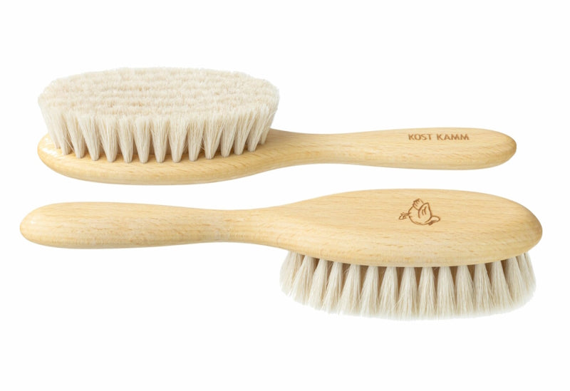 Kostkamm - Baby Brush Beechwood Goat Hair - Gentle Care for Your Baby's Hair 🌿✨