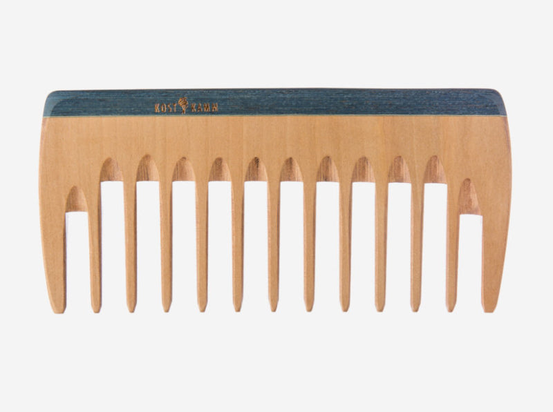 Kostkamm - Colorful Wooden Wide-tooth Curl Comb - Natural Hair Care 🌿