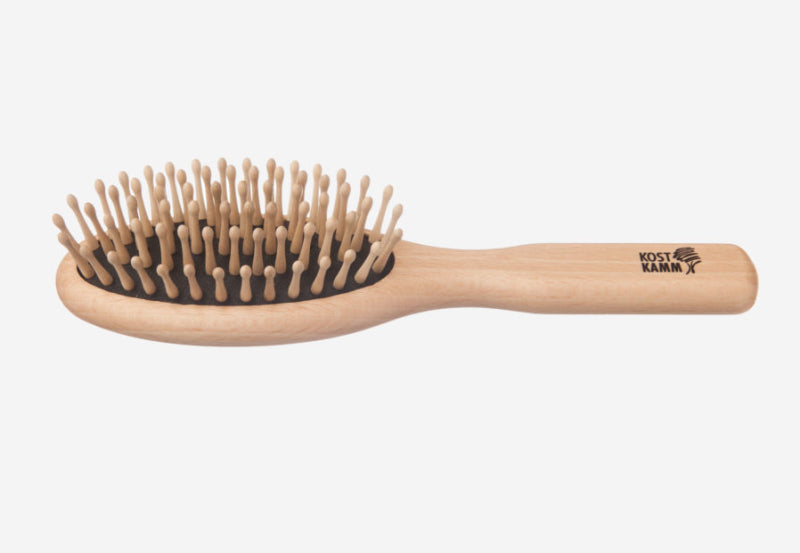 Kostkamm - Wooden Hair Brush - Natural Beechwood Elegance 🌿💆♀️