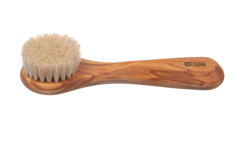 Kostkamm - Facial Brush with Handle Olive - Gentle Skin Care 🌿✨