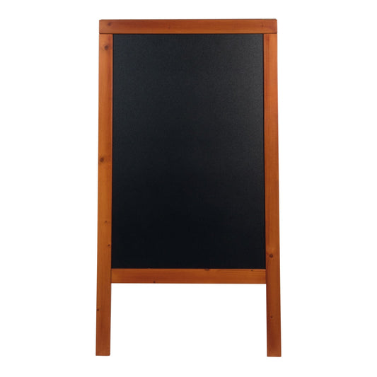 Securit® Holz Kundenstopper 125x69cm, Mahagoni, Outdoor