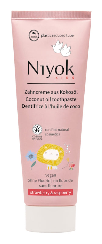 Niyok - Kids Toothpaste with Coconut Oil - Fruity Protection 🌸🍓