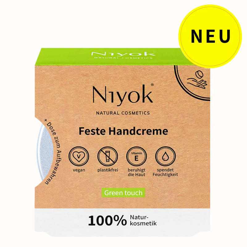 Niyok - Solid Hand Cream Green Touch - Vegan & Eco-Friendly 🌿✨