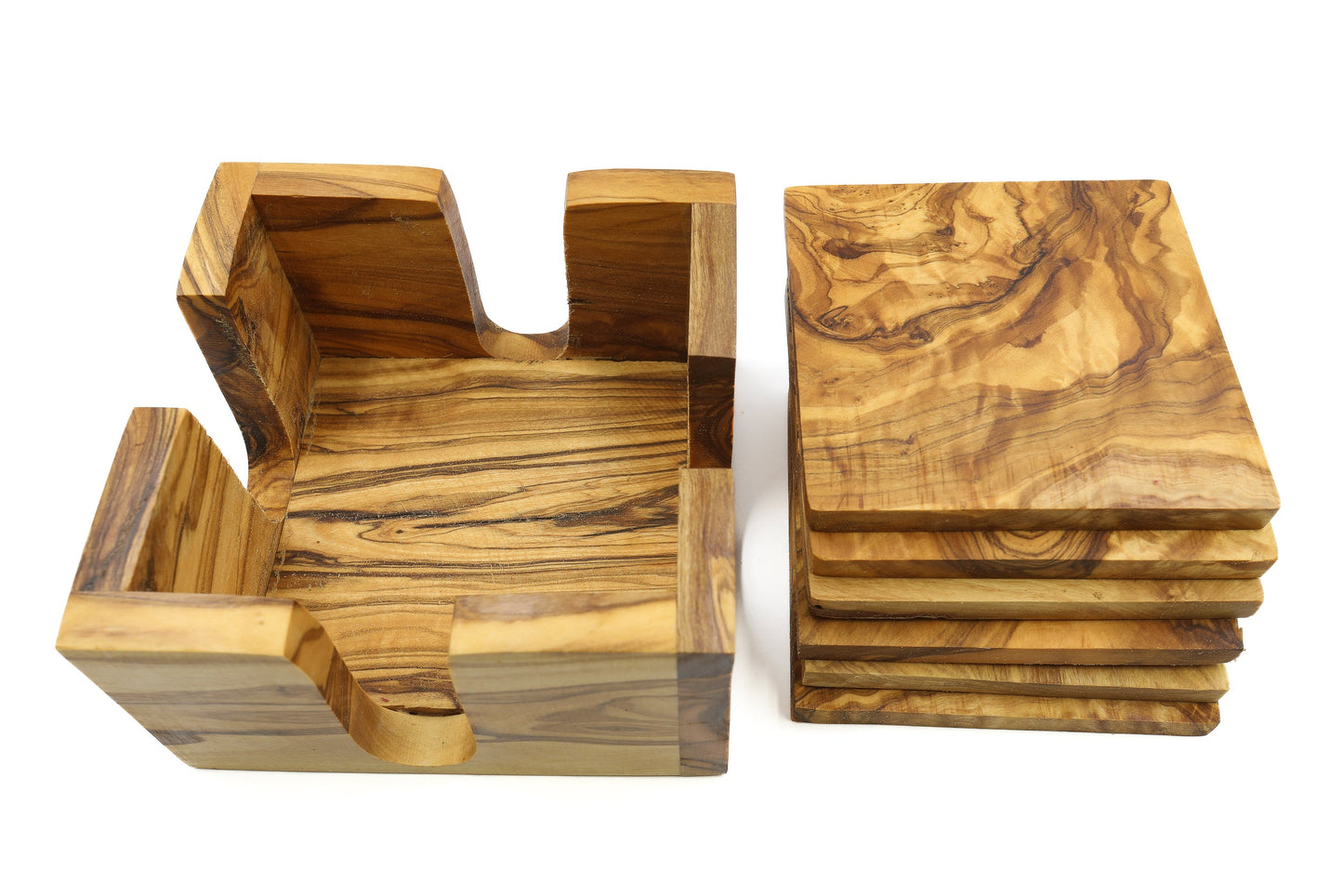 Olive wood coaster, trivet