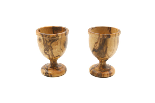 Olive wood egg cup