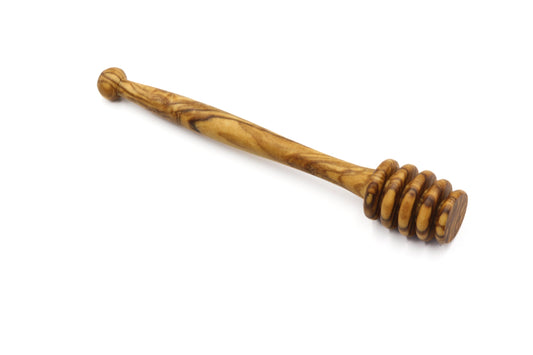 Olive wood honey dippers, honey wand, wooden stick for honey