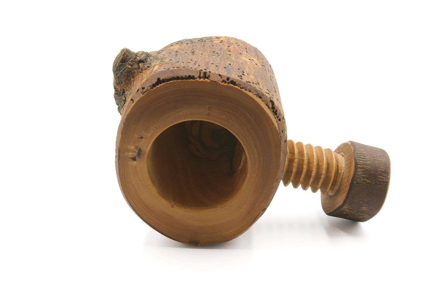 Olive wood nutcracker, screw nut cracker