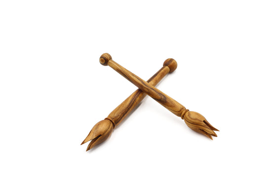 Olive wood pick olive, cocktail fork, pickle fork