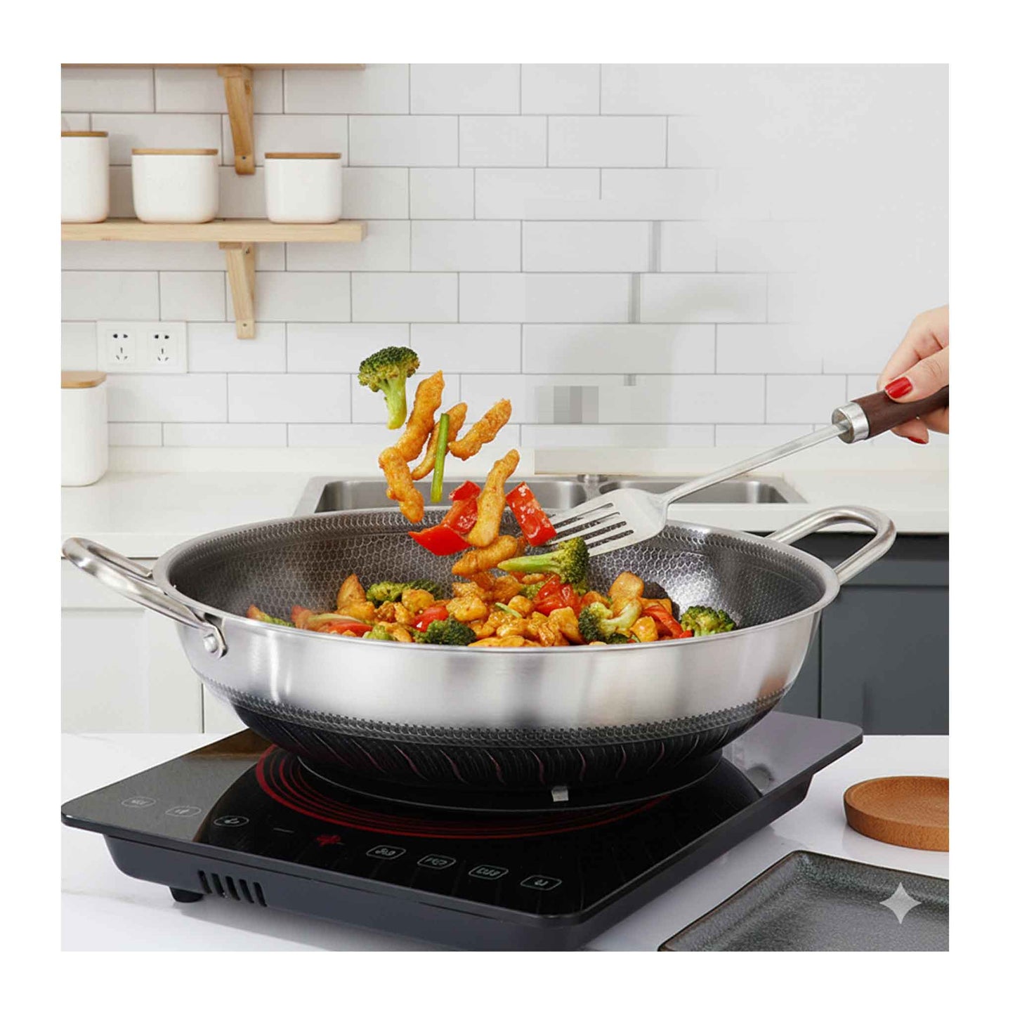 PW36 Kochtopf Steel Wok