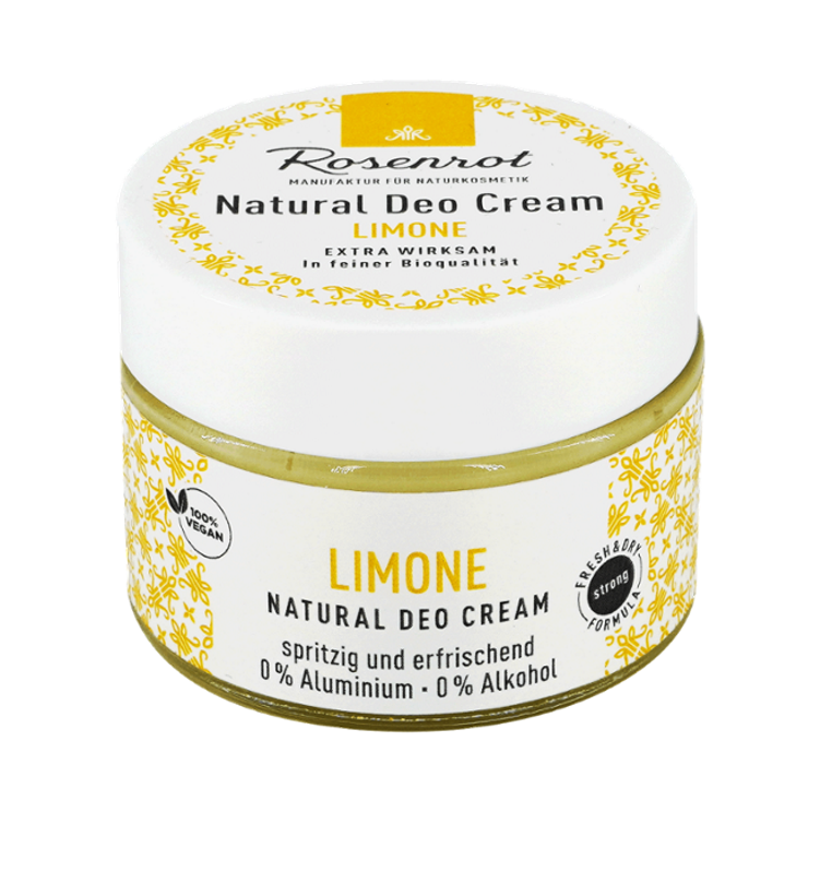 Rosenrot - Natural Deo Cream Limone - Fresh and Effective 🌿🍋