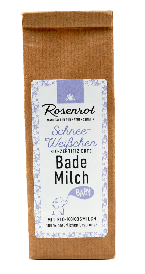 Rosenrot - Snow White Baby Bath Milk - Gentle Organic Care 🌿🍼