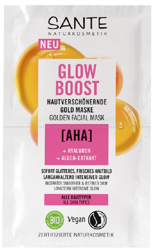 Sante - Glow Boost Golden Facial Mask - AHA Radiance ✨