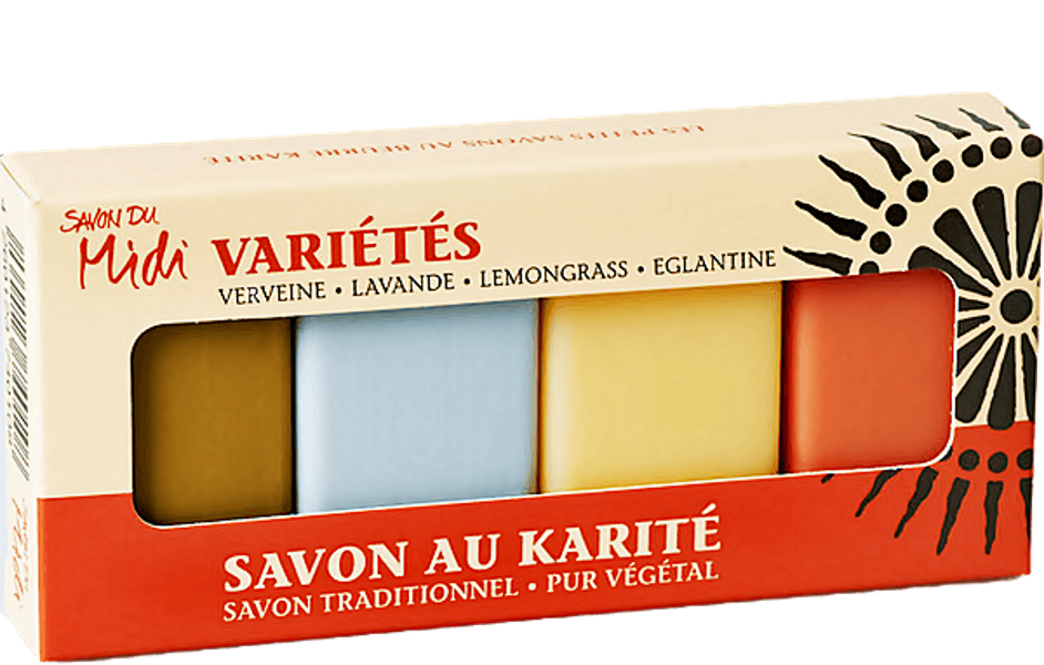 SAVON DU MIDI - Guest Soap Varieties 4x20g - Luxurious Vegan Care 🌿🛁