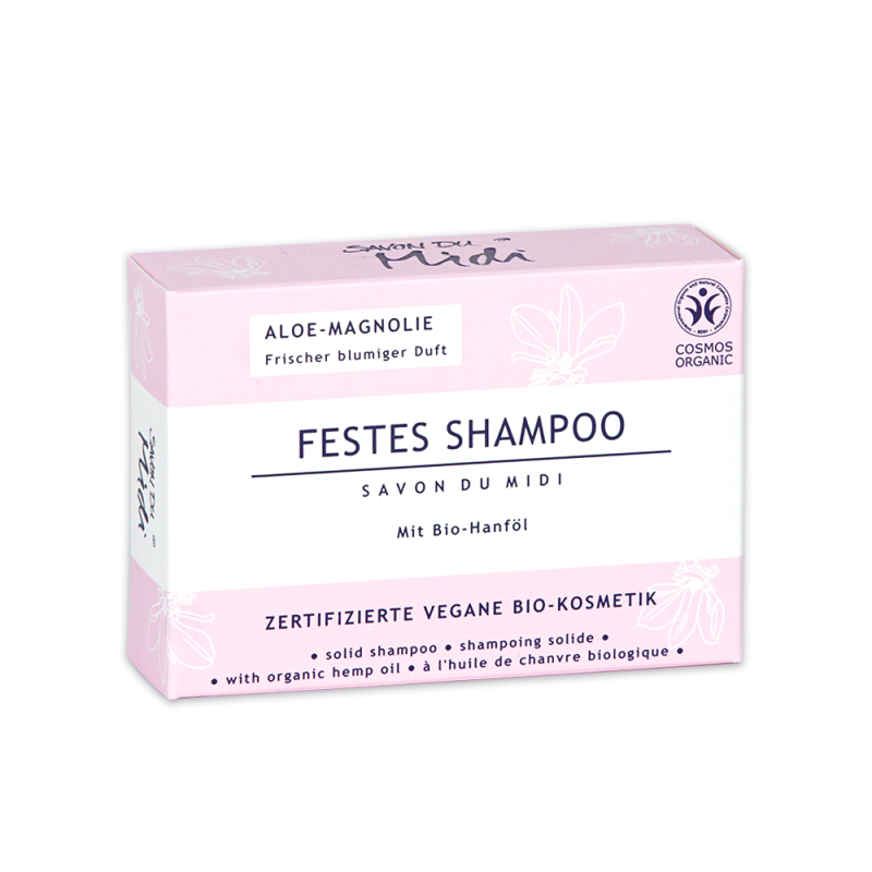SAVON DU MIDI - Solid Shampoo Aloe-Magnolia - Fresh & Floral đ¸đ§