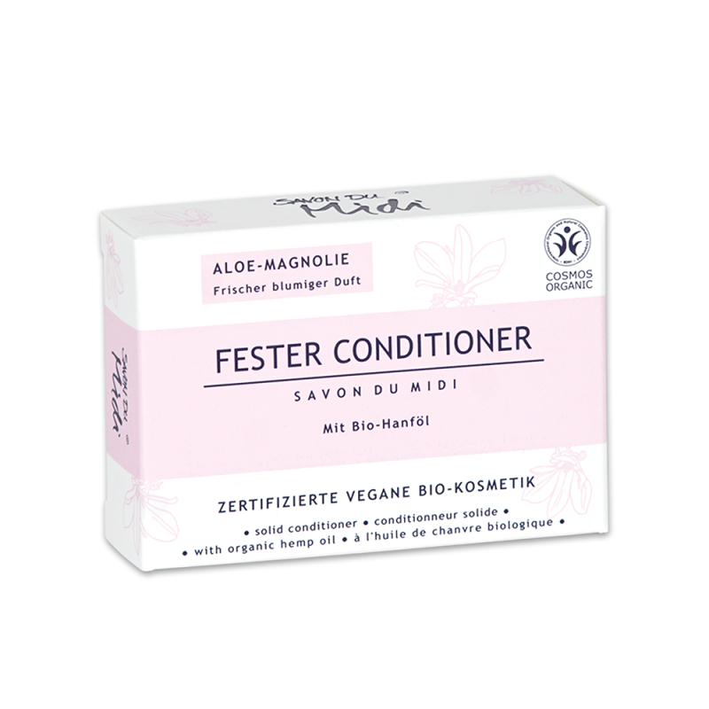 SAVON DU MIDI - Aloe-Magnolie Solid Conditioner - Organic Hair Care 🌿
