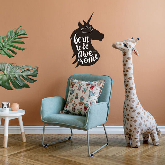 Securit® Wandkreidetafel Silhouette Unicorn, 30x49cm