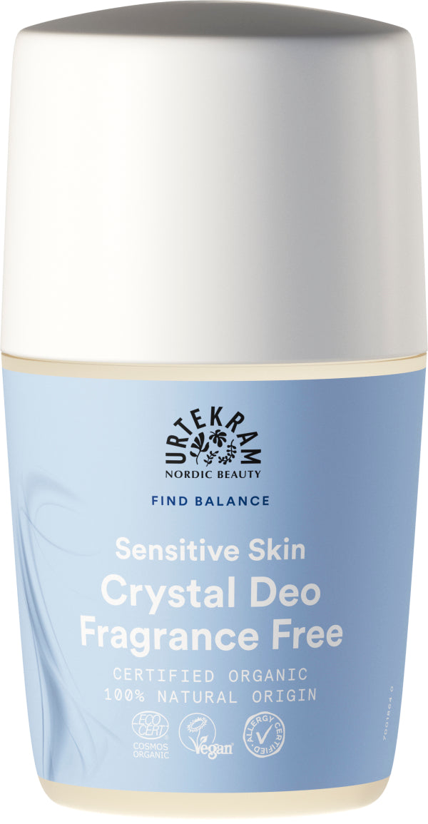 URTEKRAM - Sensitive Skin Crystal Deo - Fragrance Free Protection 🌿