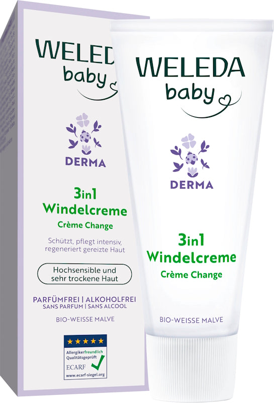 WELEDA Derma 3in1 Windelcreme Wei. Malve