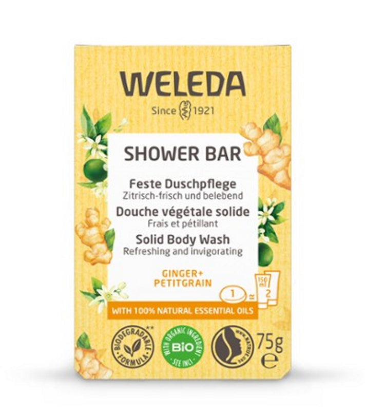 Weleda - Ginger & Petitgrain Shower Bar - Refreshing & Invigorating 🌿✨
