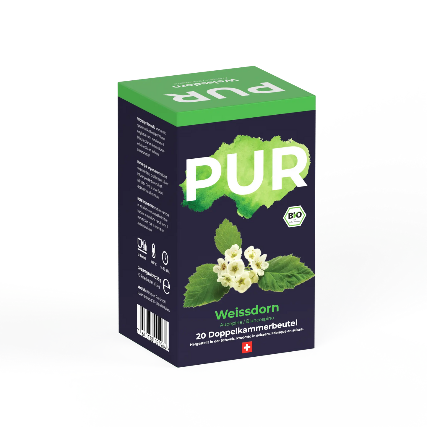 PUR Weissdorn Tee BIO 20 Btl