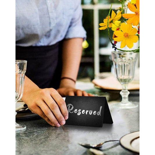 Mini Tischkreidetafel | A-Aufsteller, 10er Set