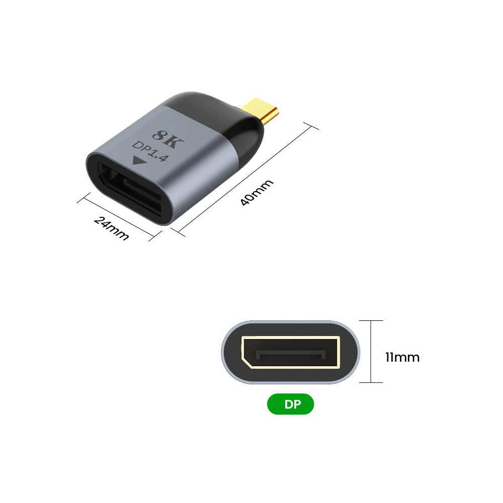 Adattatore da USB-C a DP 8K