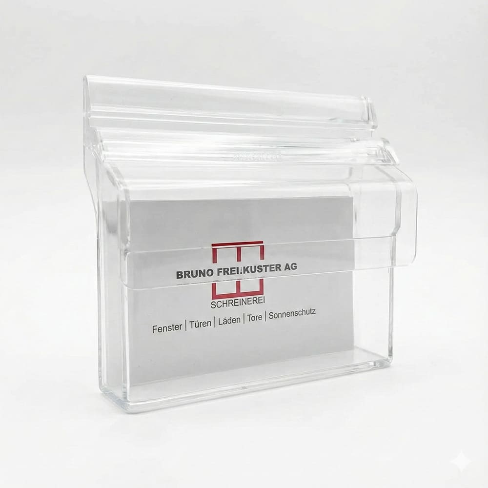 Acryl Visitenkartenbox, Wandvisitenkartenhalter - Wandhalter - Speedjust Schweiz