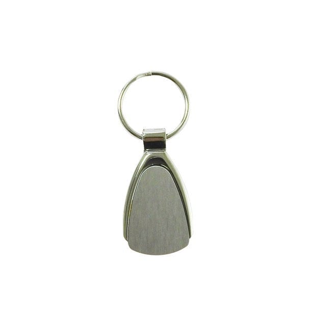 Step by Step Schlüsselanhänger aus Metall – Oval & Edel