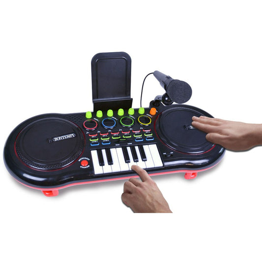 DJ Mixer mit Mikrophon