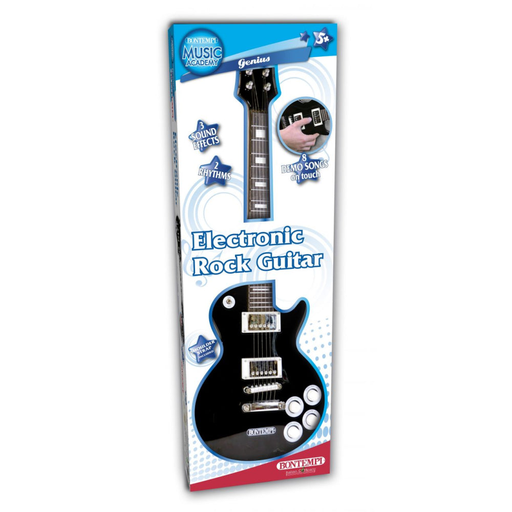 Elektronische Rockgitarre schwarz