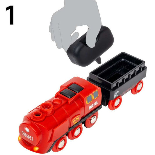 Batterie-Dampflok Set