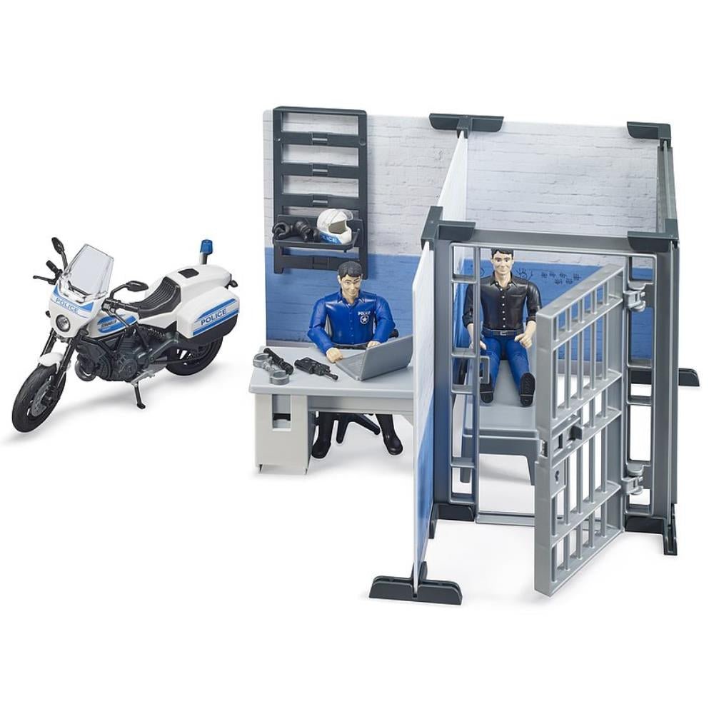 bworld Polizeistation mit Polizeimotorrad - Fahrzeuge - Speedjust Schweiz