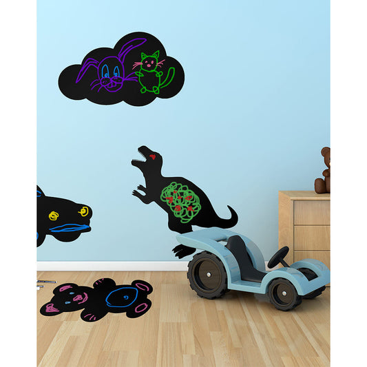 Securit® Wandkreidetafel Silhouette Dino, 48x39cm