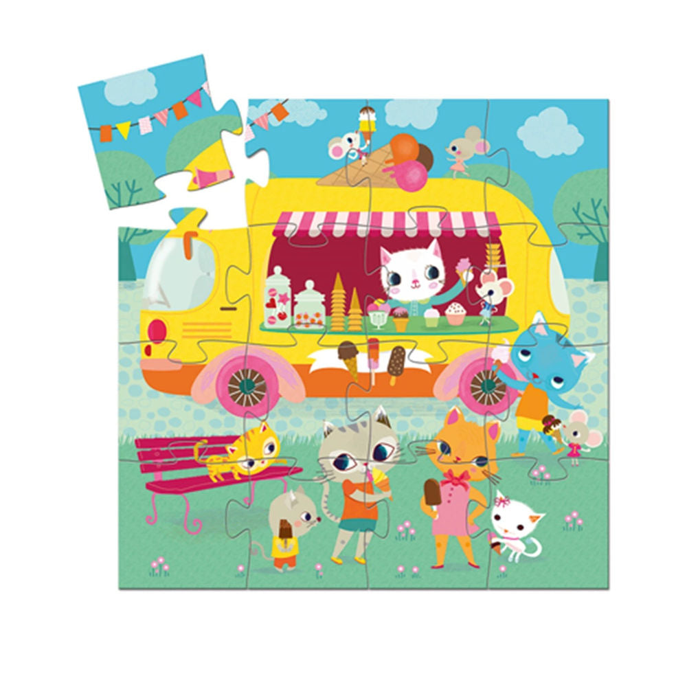 Djeco Der Eiscremewagen, 16 Teile