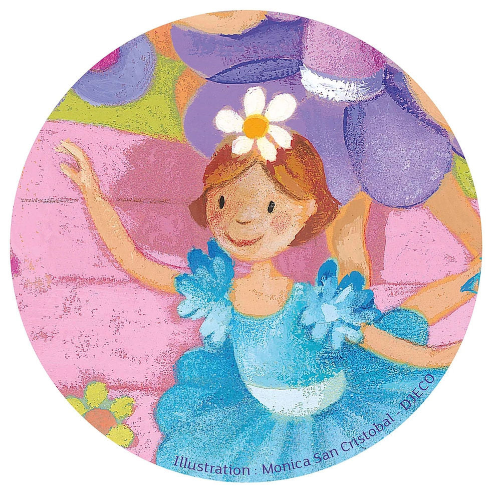 Djeco La ballerina con il fiore 36 pezzi