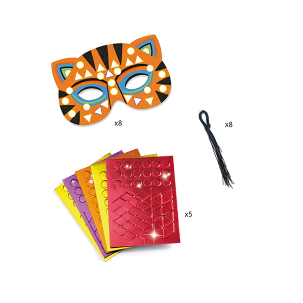 Maschere a mosaico Animali della giungla