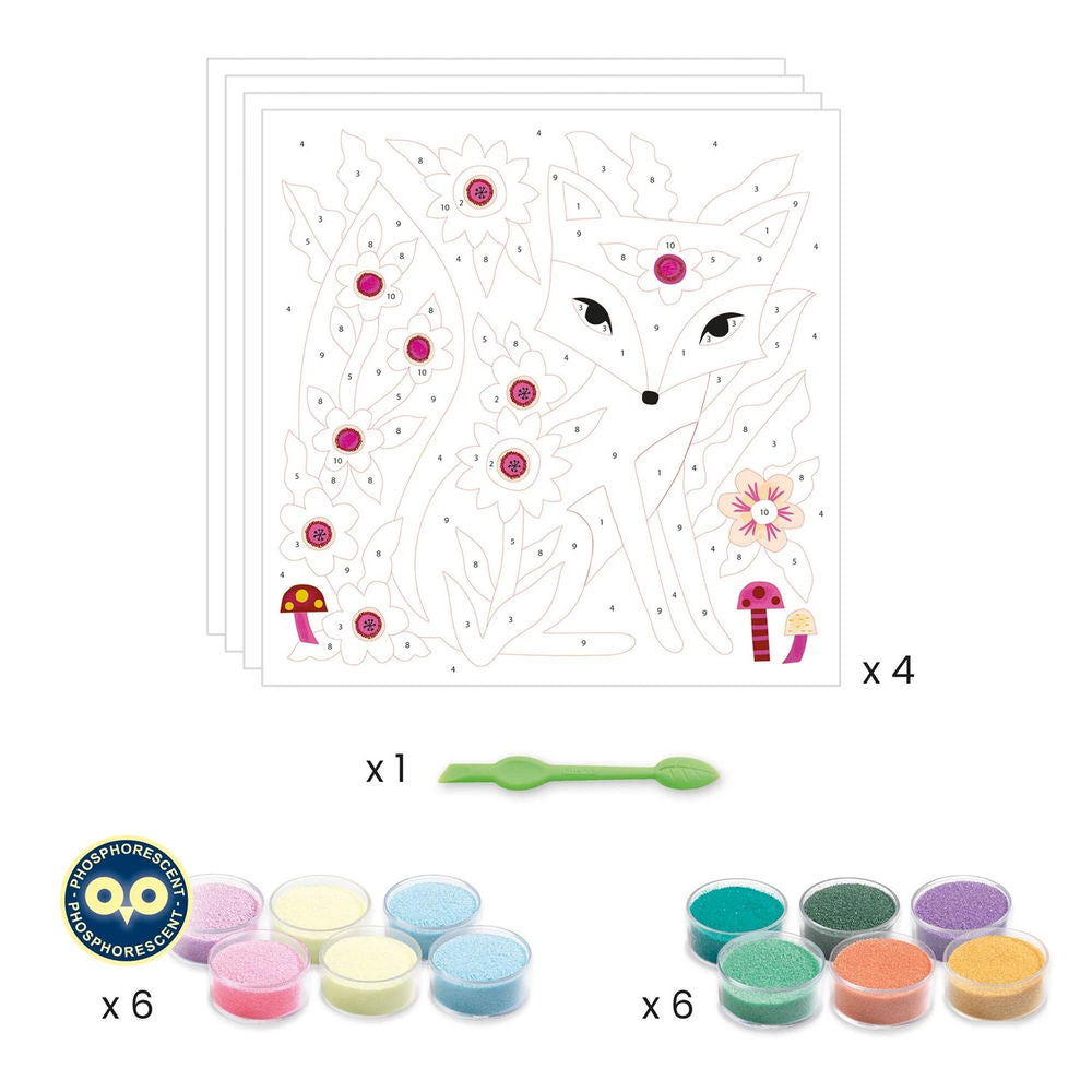 Dipinti di sabbia, luci da giardino