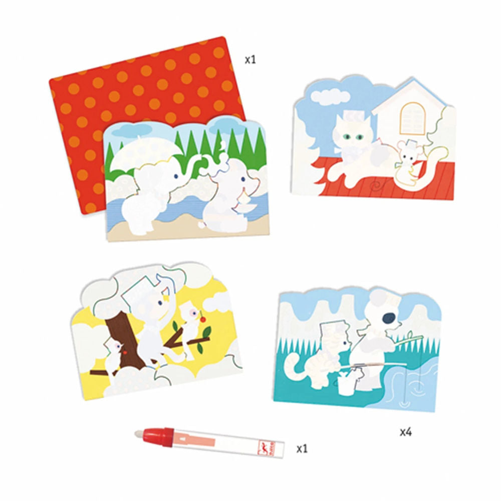 Wassermalen Draussen verstecken